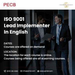 ISO 9001 Lead Implementer Training Course (PECB Certification)